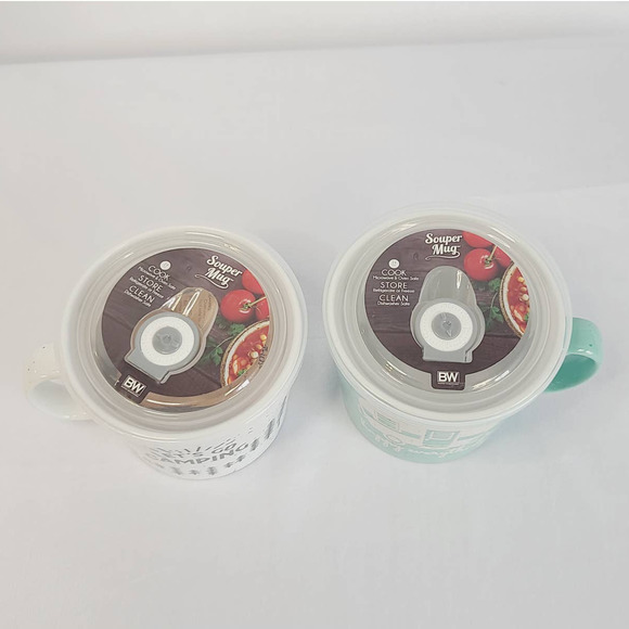 Super Mug 24 oz Soup Mug w/lid Set - Picture 3 of 8